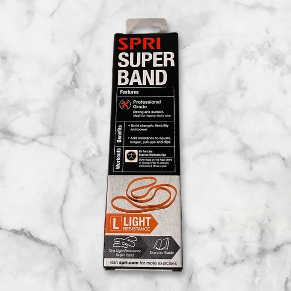 SPRI Orange Resistance Band, Fitness Band Light Resistance - Picture 3 of 7